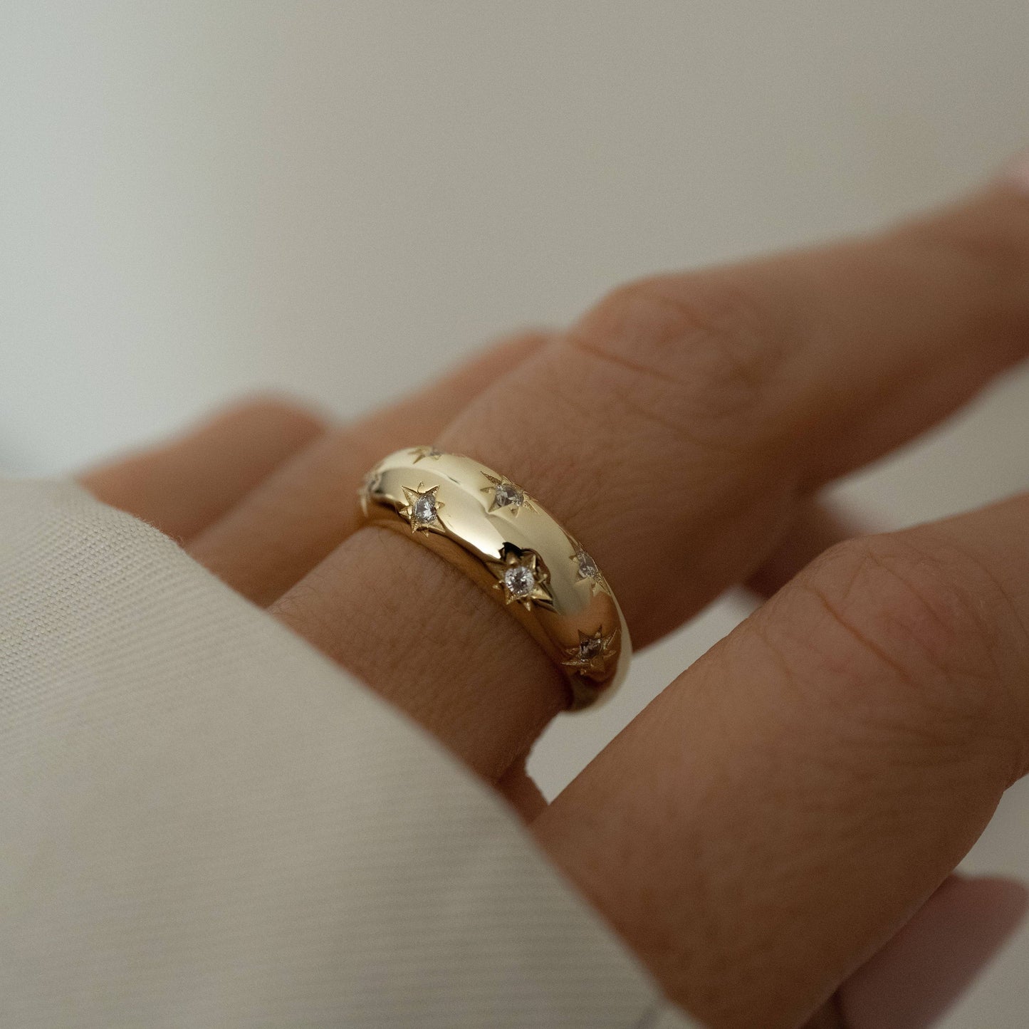Celestial Love Dome Ring
