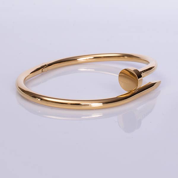 Golden Spike Nail Bangle