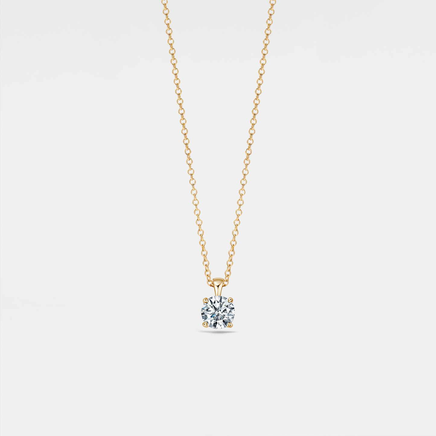 Paris Solitare Moissanite Pendant Necklace