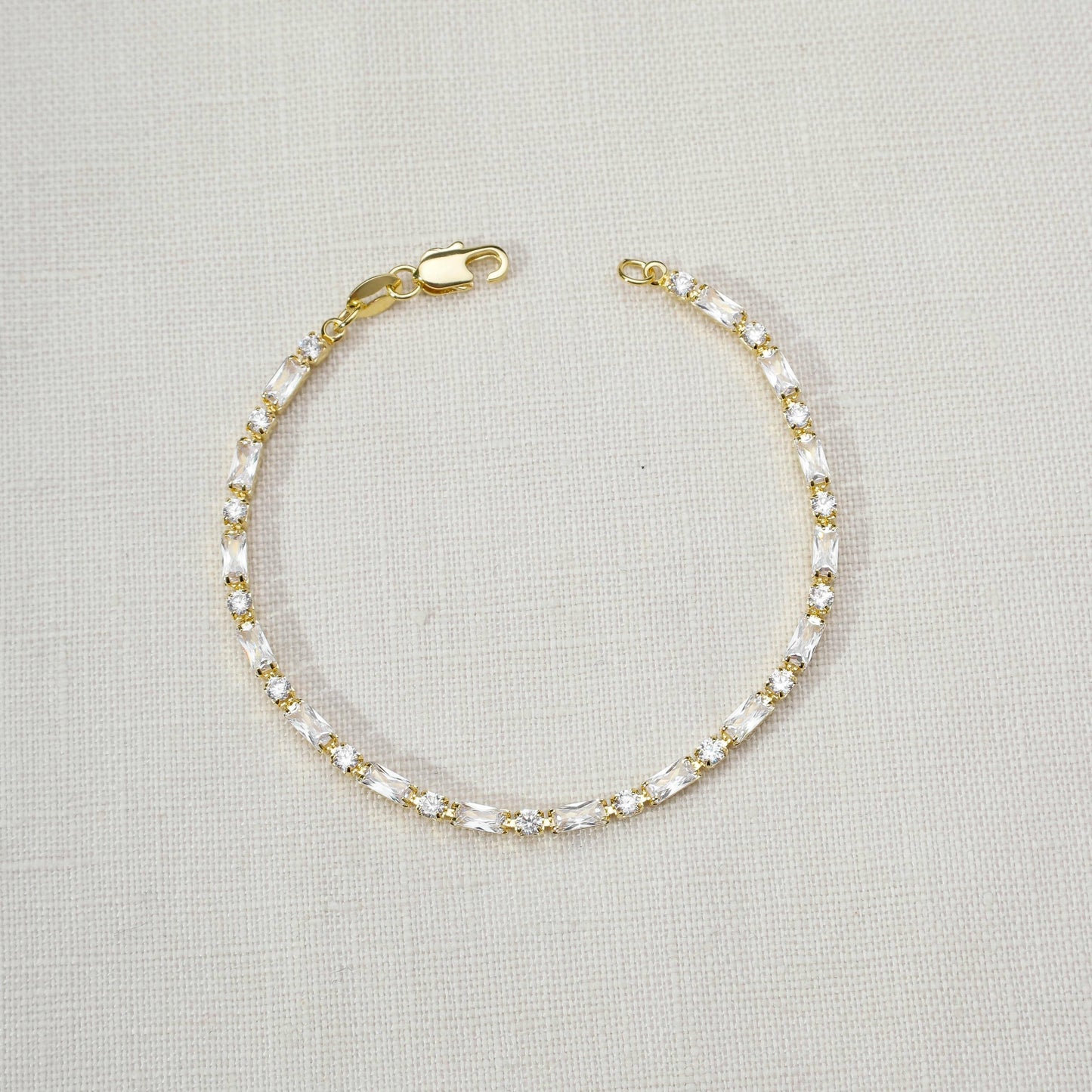 Golden Prism Tennis Bracelet