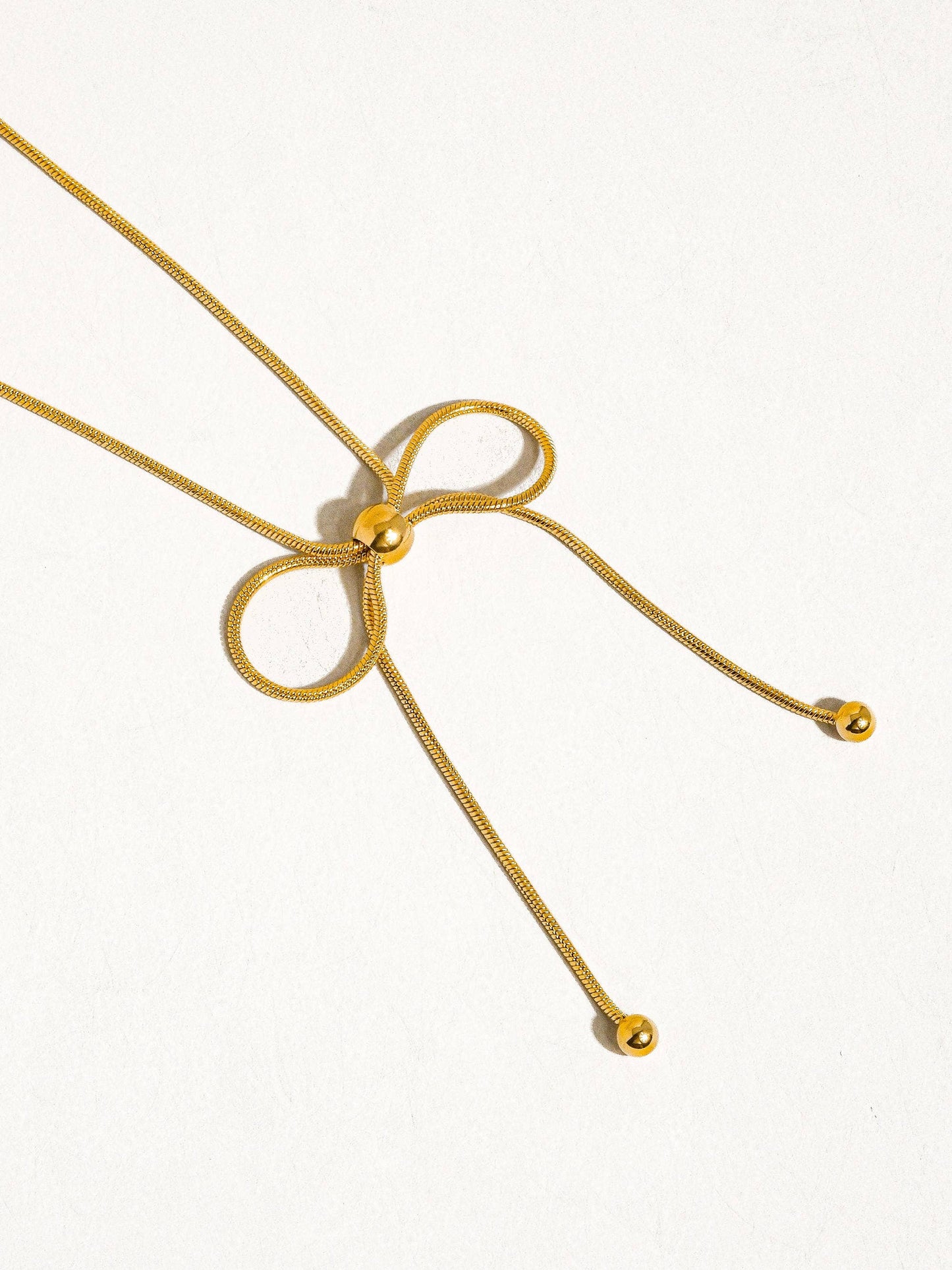Wildrose Bow Chain Necklace