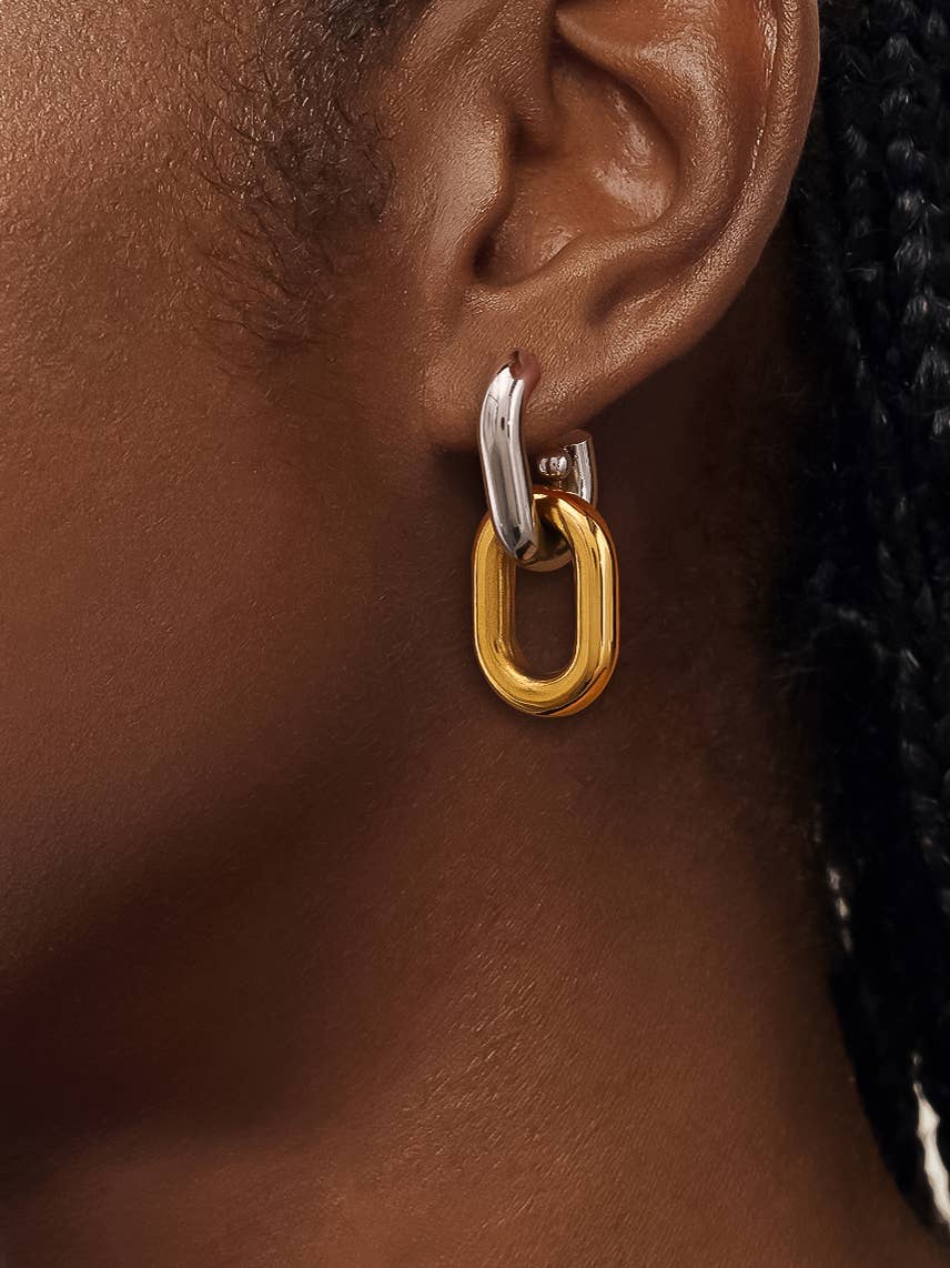 Jaxon Double Chain Earring