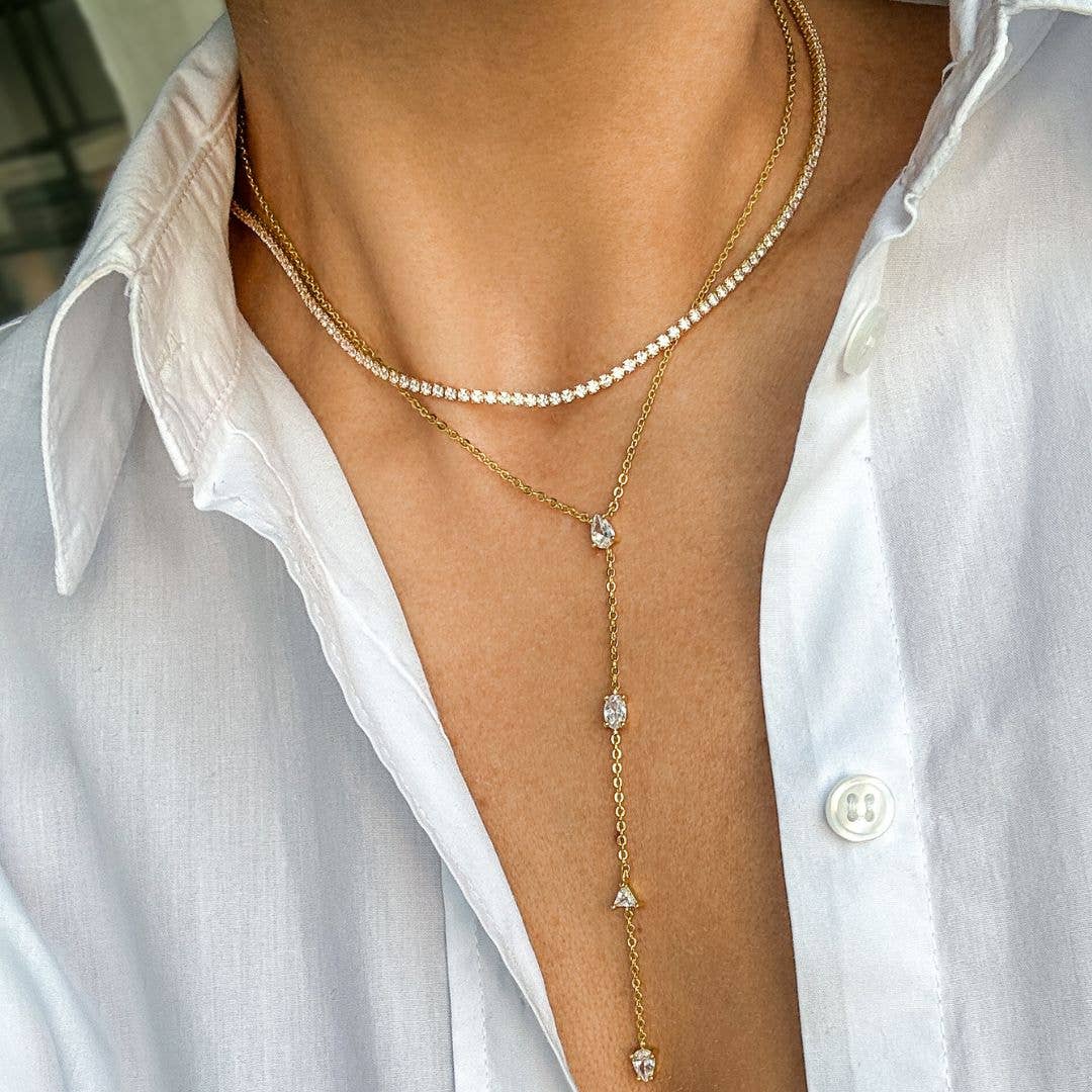 Holly Micro Tennis Necklace