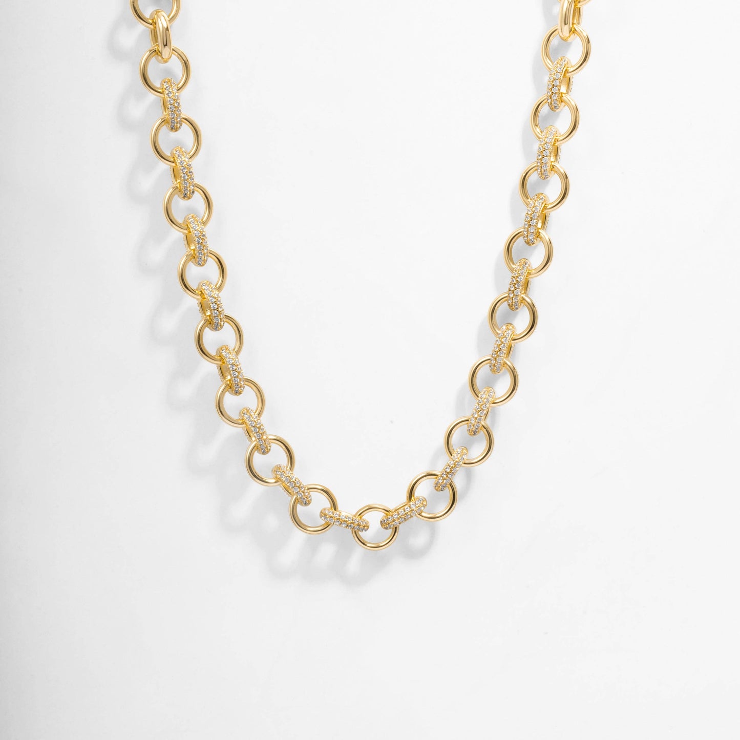 Statement Pave Loop Necklace
