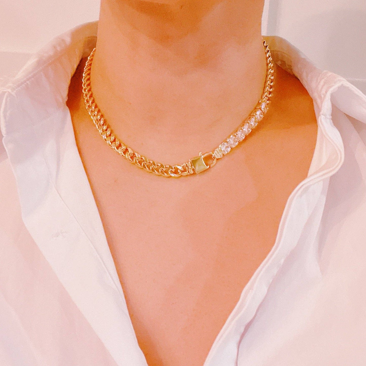 Glitz and Glam Chain Necklace