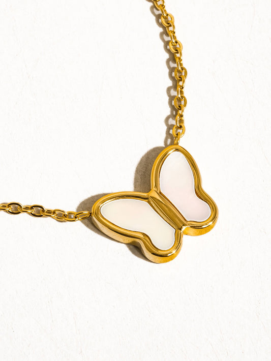 Sandy Butterfly Necklace