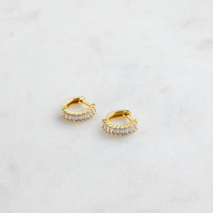 Sophia Baguette Hoops