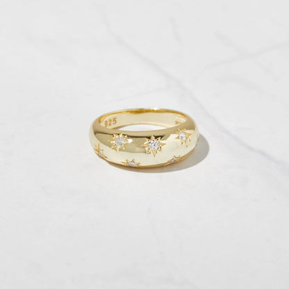 Celestial Love Dome Ring
