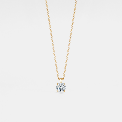 Paris Solitare Moissanite Pendant Necklace
