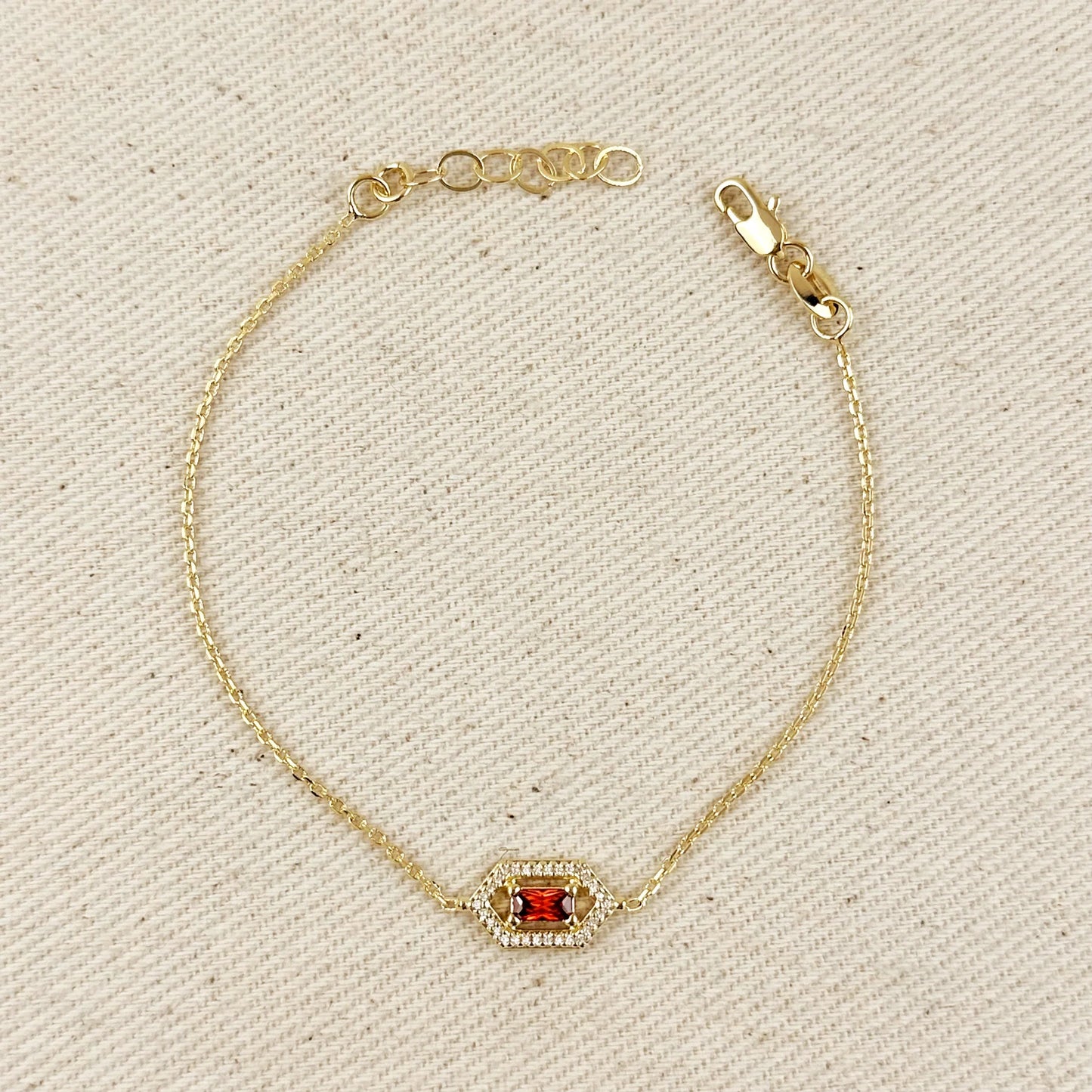 Fancy Birthstone Bracelet