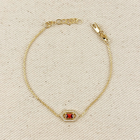 Fancy Birthstone Bracelet