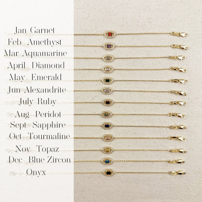 Fancy Birthstone Bracelet