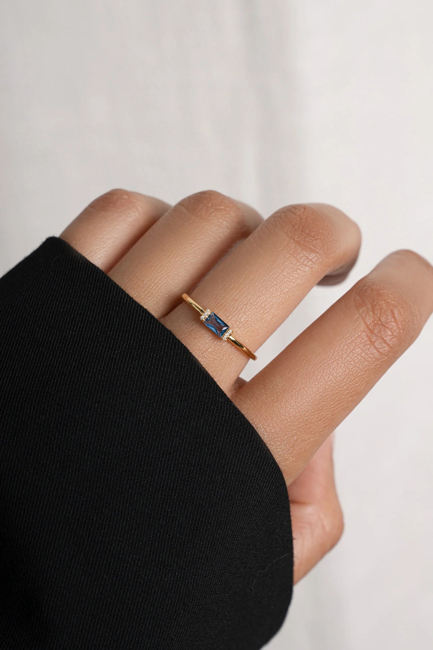 Baguette Birthstone Ring