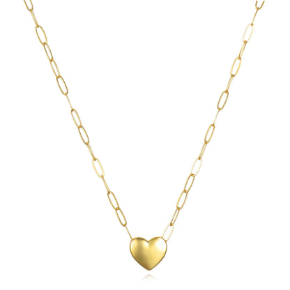 Paperclip Heart Necklace