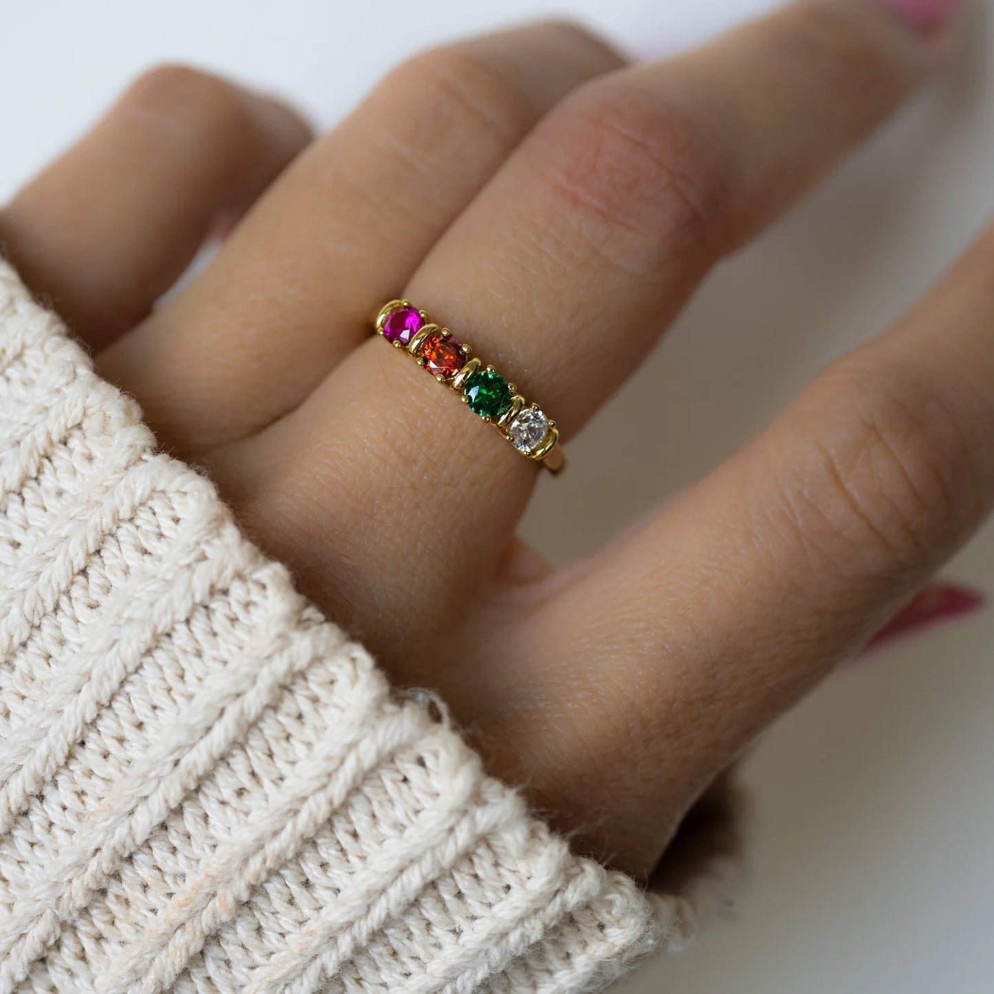 Custom Birthstone Ring