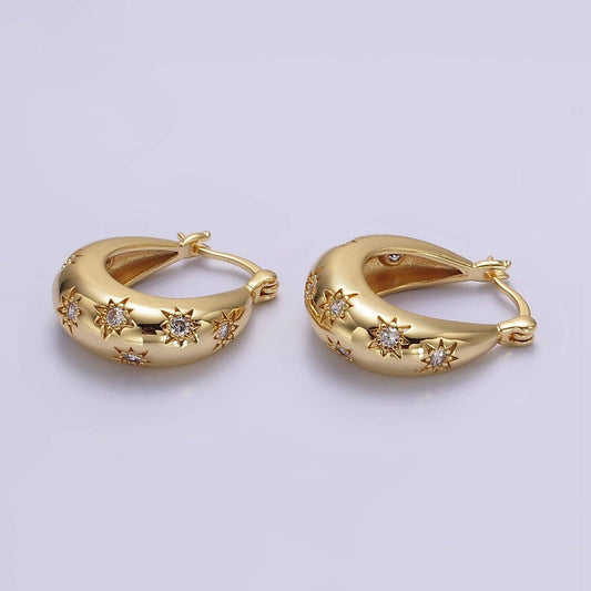 Celestial Stars Hoop Earrings