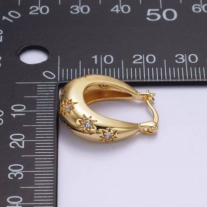 Celestial Stars Hoop Earrings