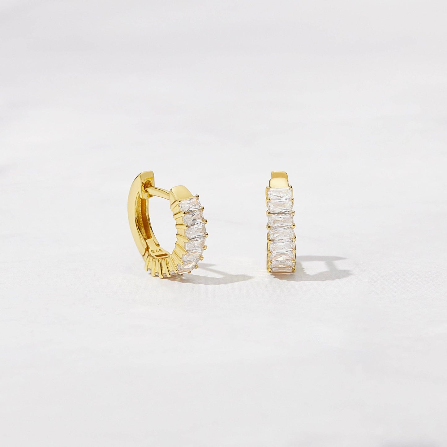 Sophia Baguette Hoops