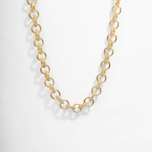 Statement Pave Loop Necklace