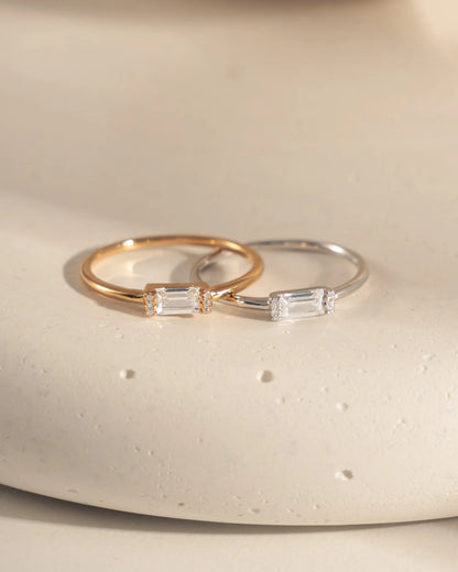 Baguette Birthstone Ring