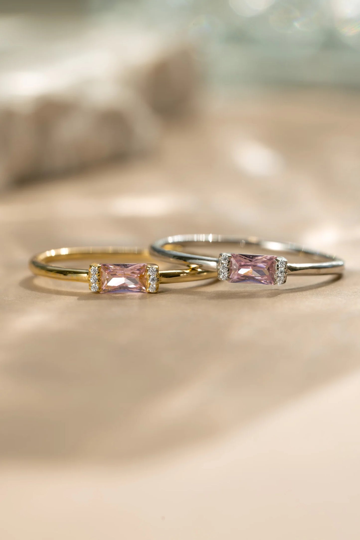 Baguette Birthstone Ring