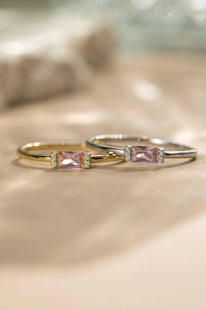 Baguette Birthstone Ring