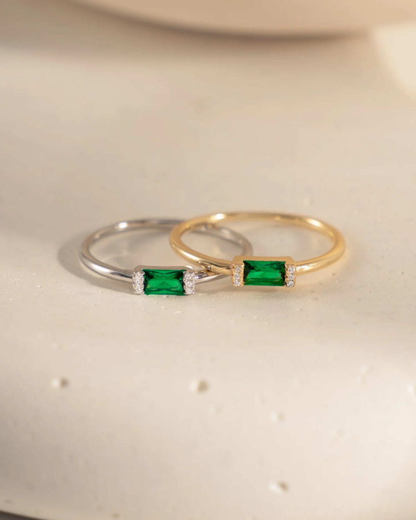 Baguette Birthstone Ring