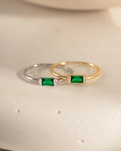 Baguette Birthstone Ring
