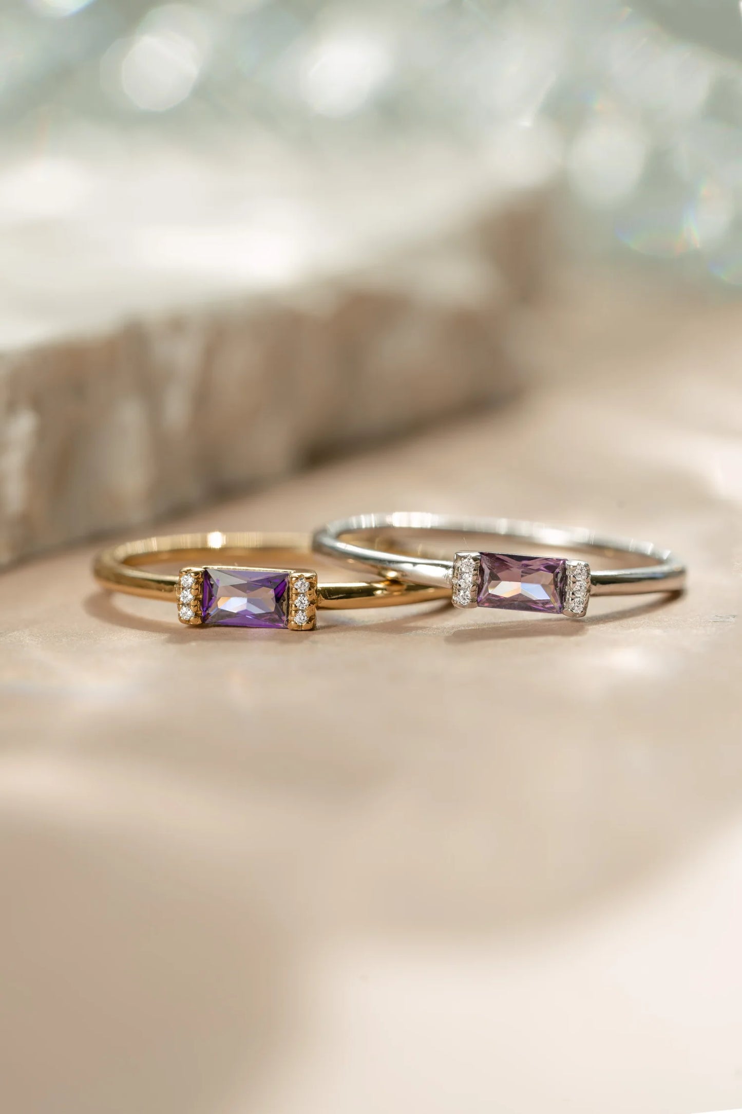 Baguette Birthstone Ring
