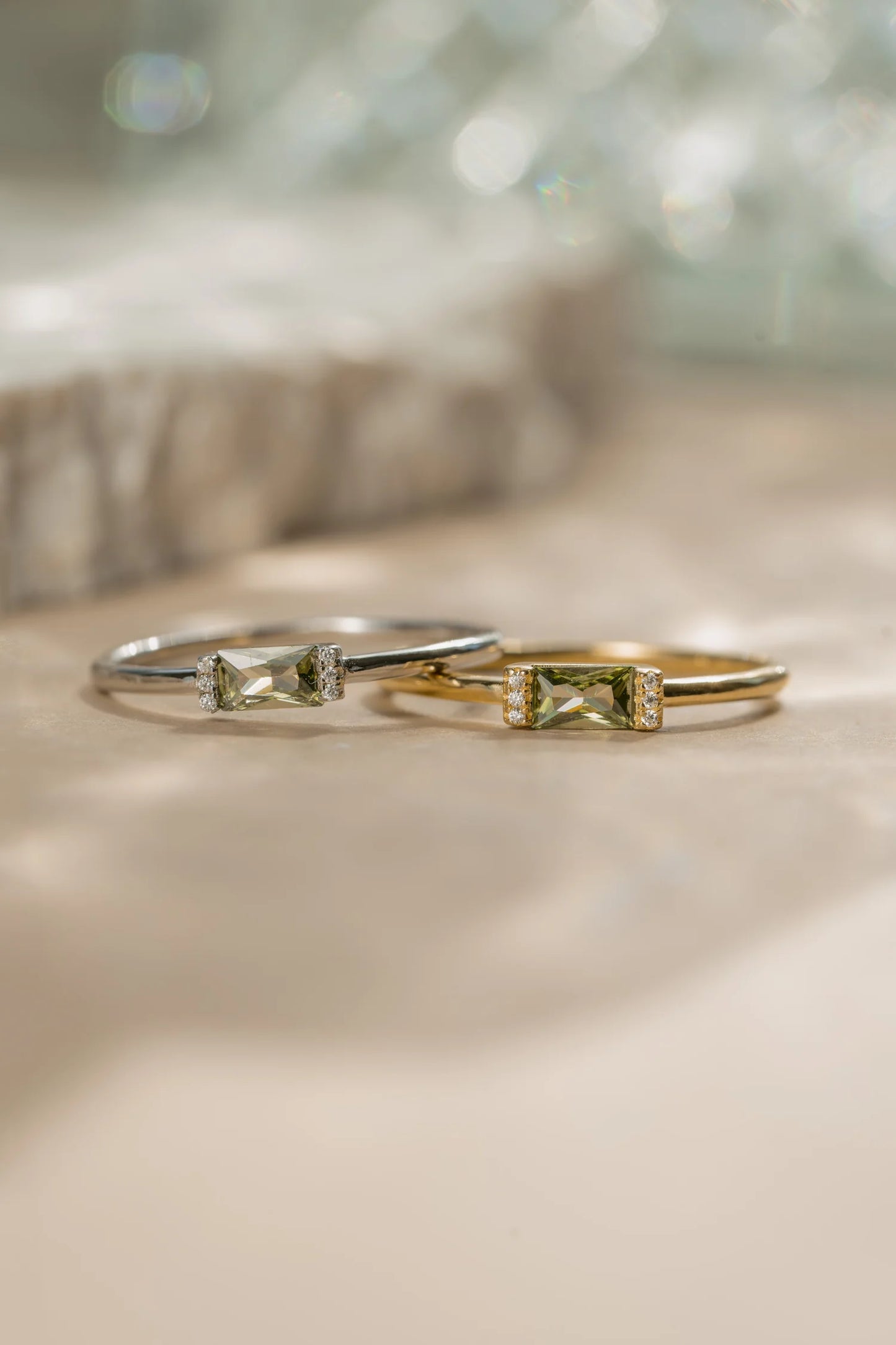 Baguette Birthstone Ring