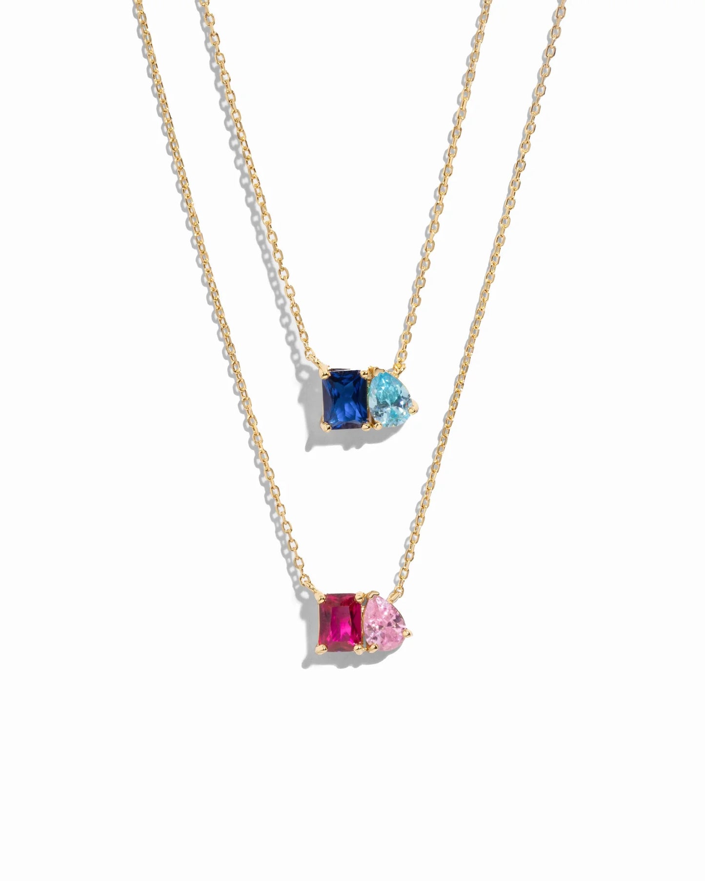 Toi et Moi Custom Birthstone Necklace